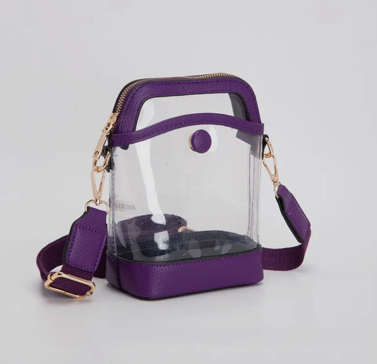 Popping Purple Clear Bag