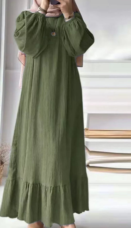 Callie Long Texture Dress